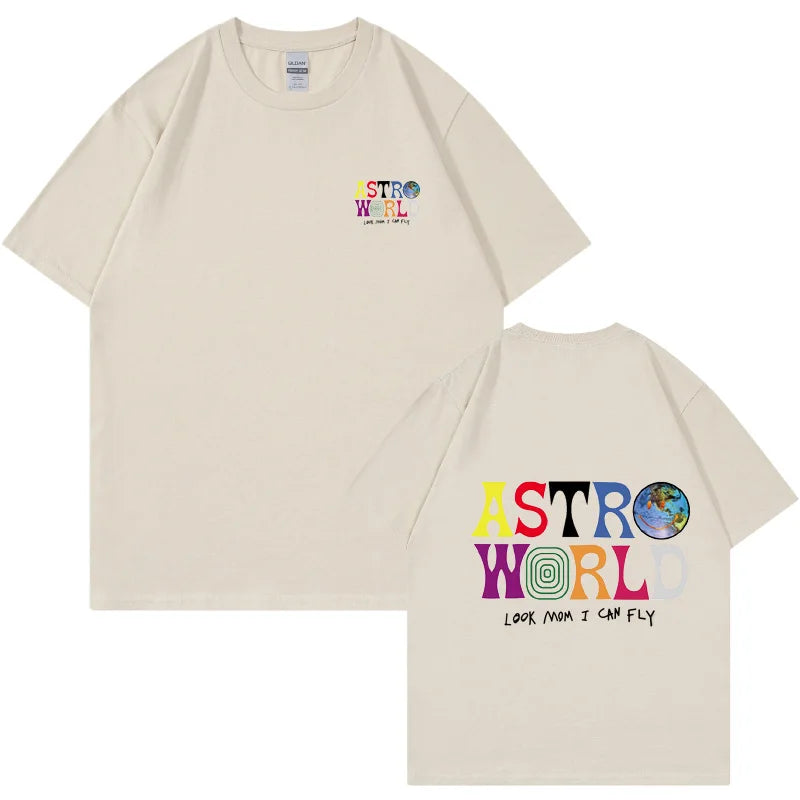 Camisa ASTROWORLD Travis Scott 100% algodão
