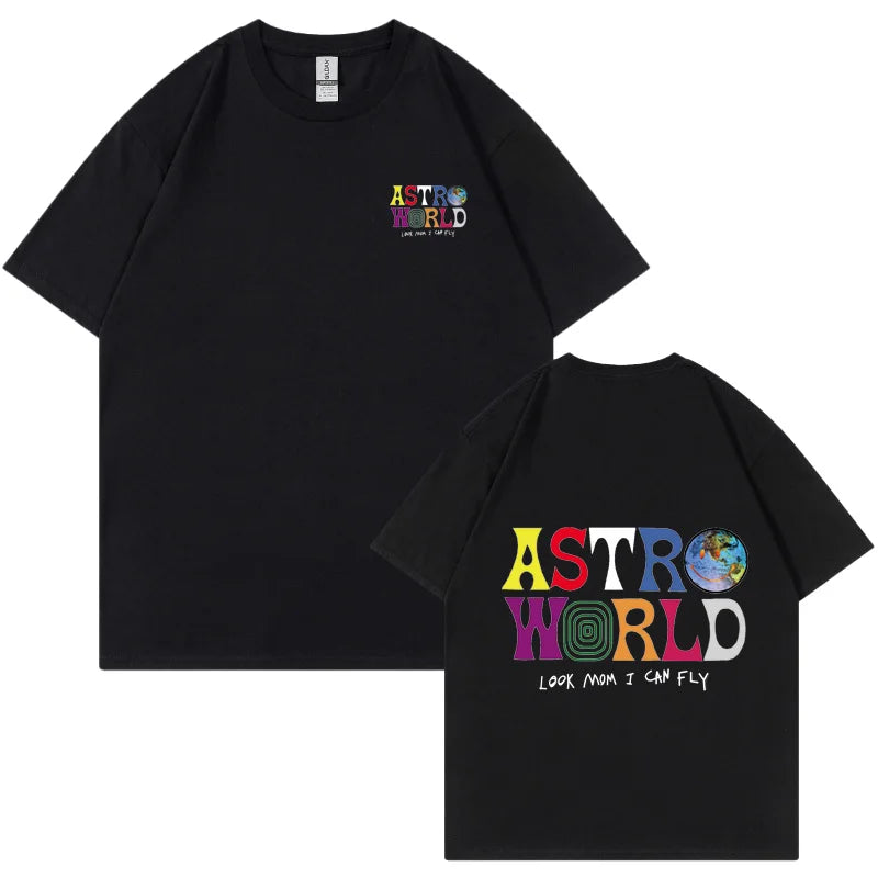 Camisa ASTROWORLD Travis Scott 100% algodão