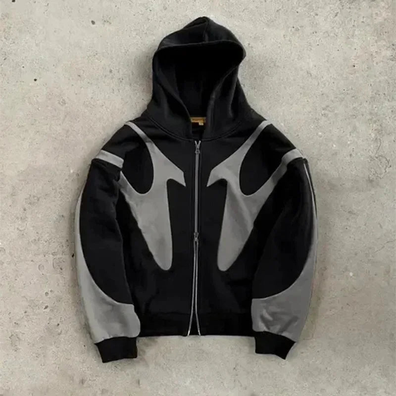 Moletom Y2K Galaxy Drop c/ 2 Zíperes