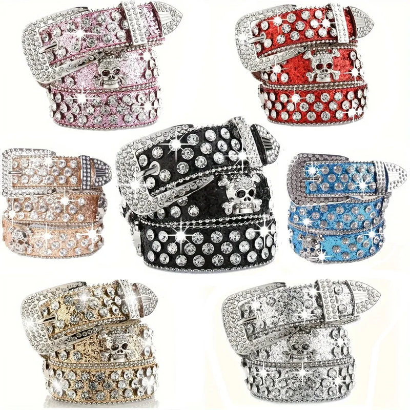 Cinto Style Y2K Com Strass + 6 Cores